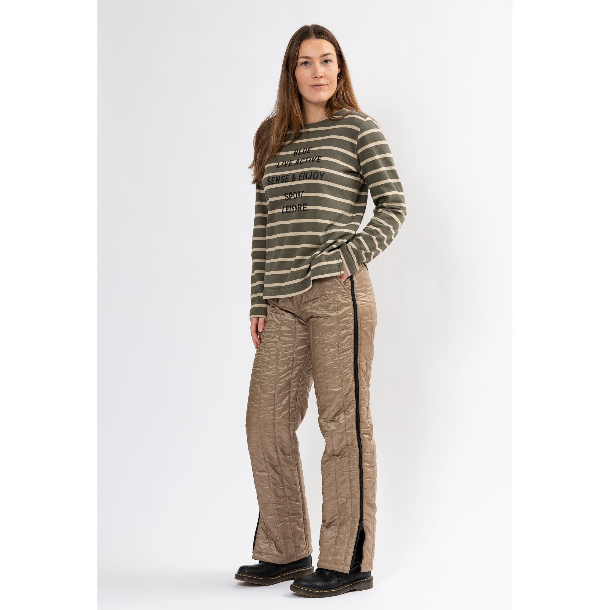 Blue Sportswear Longsleeve Shirt "Luna LS Striped Blouse"
