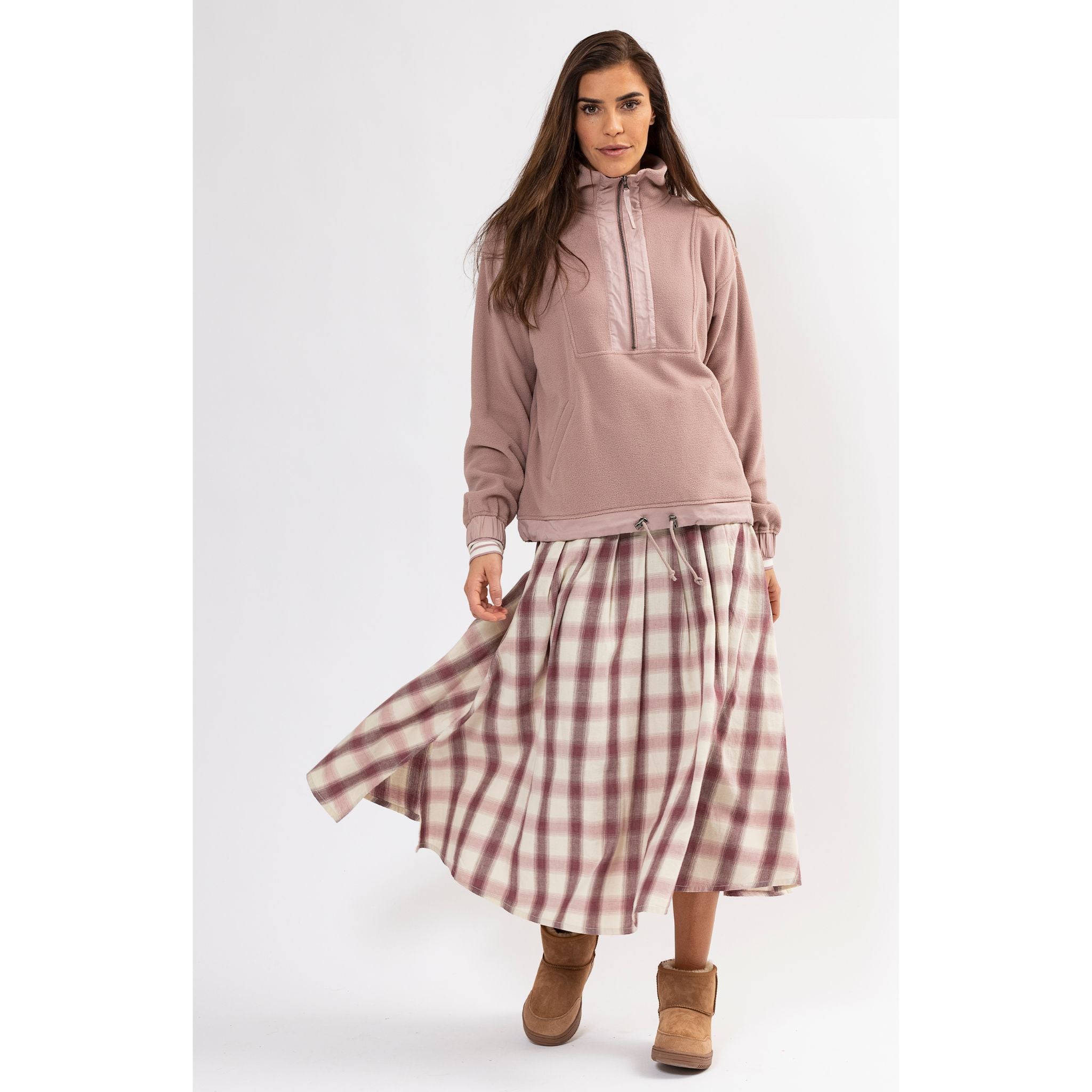 Blue Sportswear Kleid "Tenakee cotton check Dress"