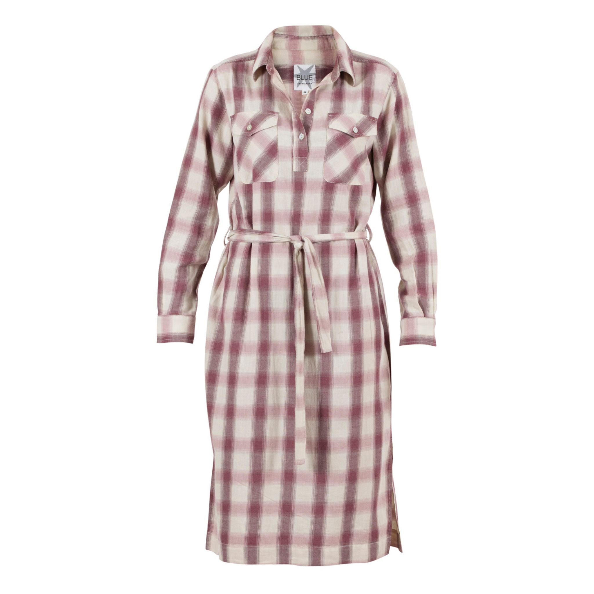 Blue Sportswear Kleid "Tenakee cotton check Dress"