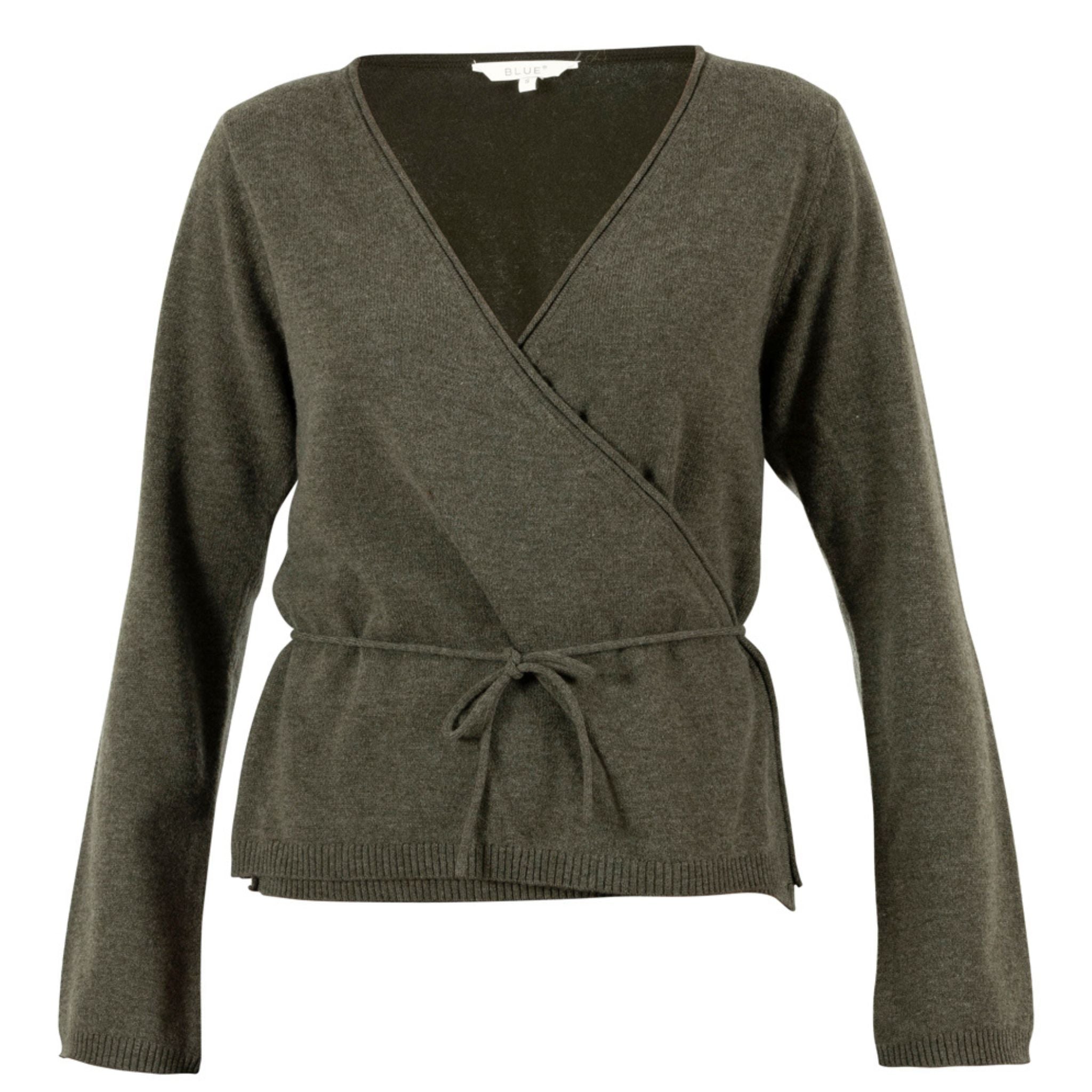 Wickelpullover Blue Sportswear "Spirit Wool Wrap Knit" bequem Wolle
