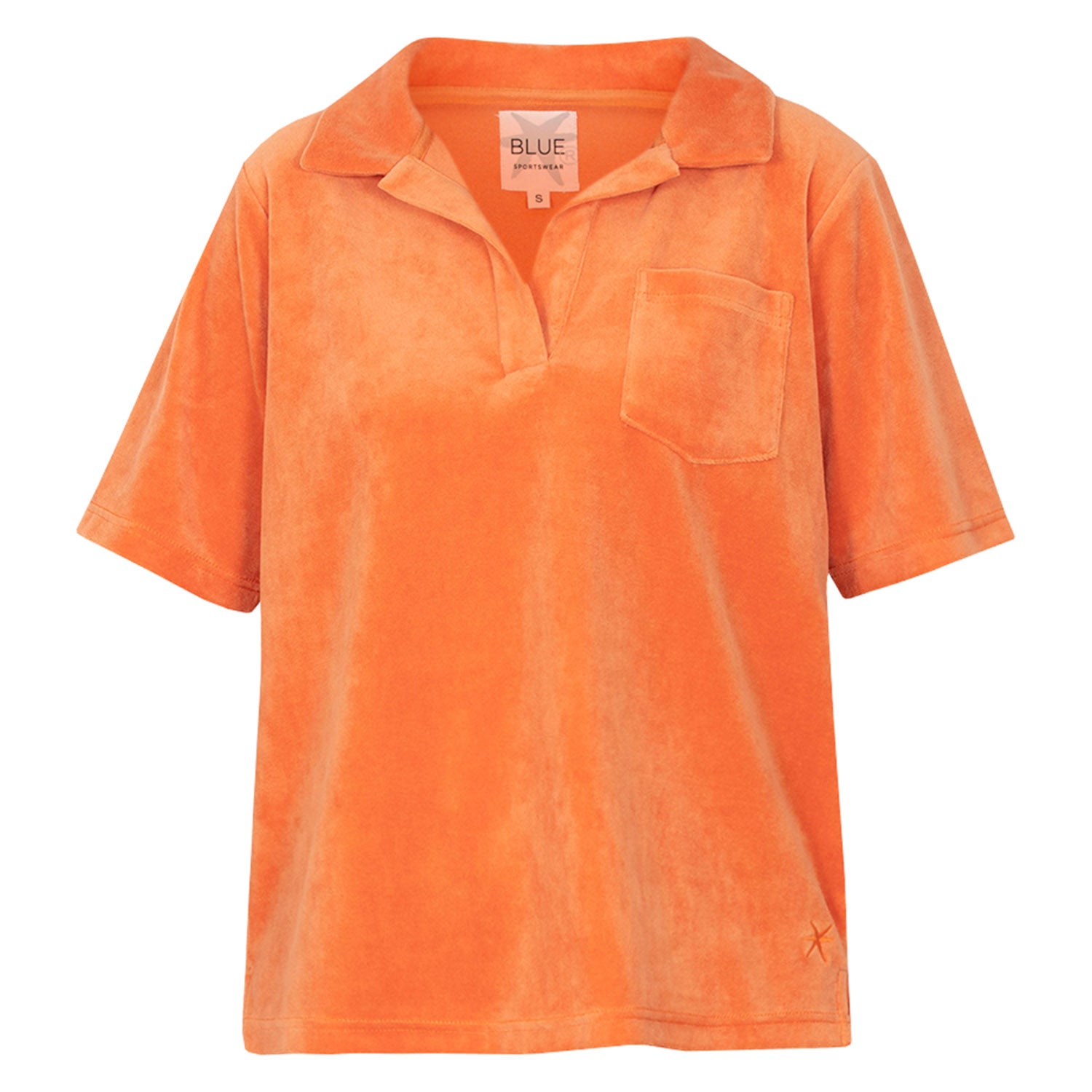 Blue Sportswear Samt Poloshirt "Portofino Velvet Polo Tee"